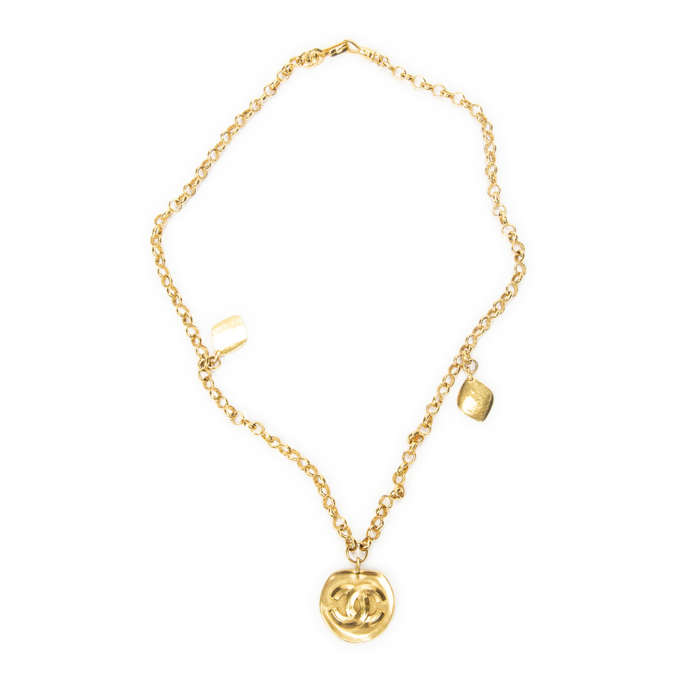 Chanel CC Medallion Pendant Necklace